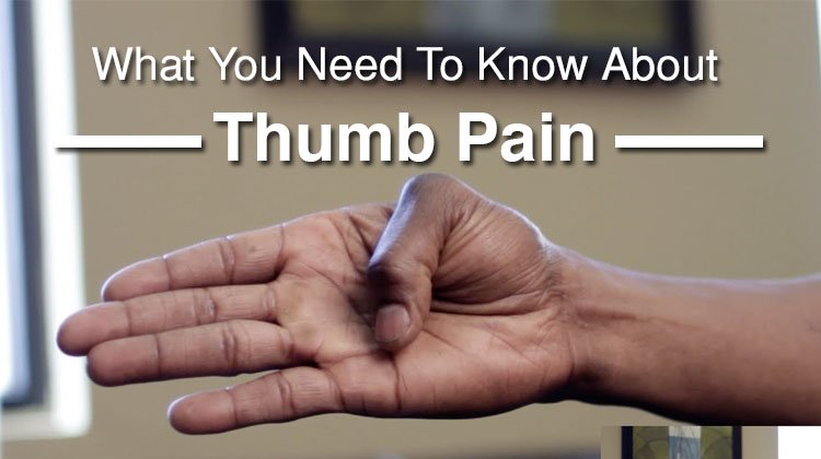 thumb pain typing